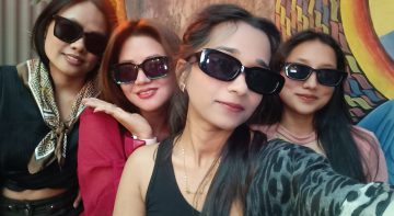 Friends travelling together on a trip